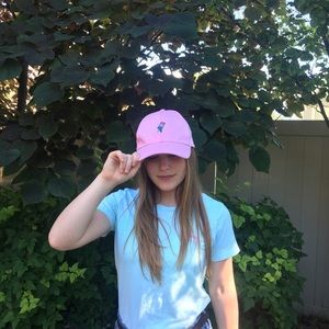 Pink baseball hat